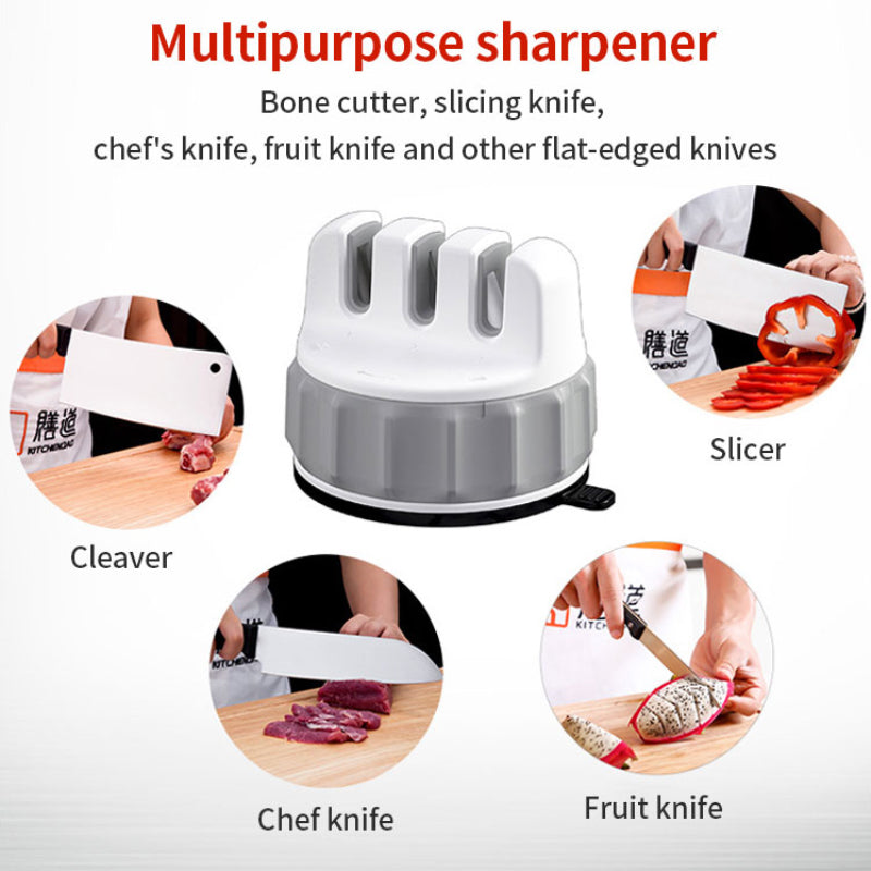 Mini Three-slot Suction Cup Sharpener