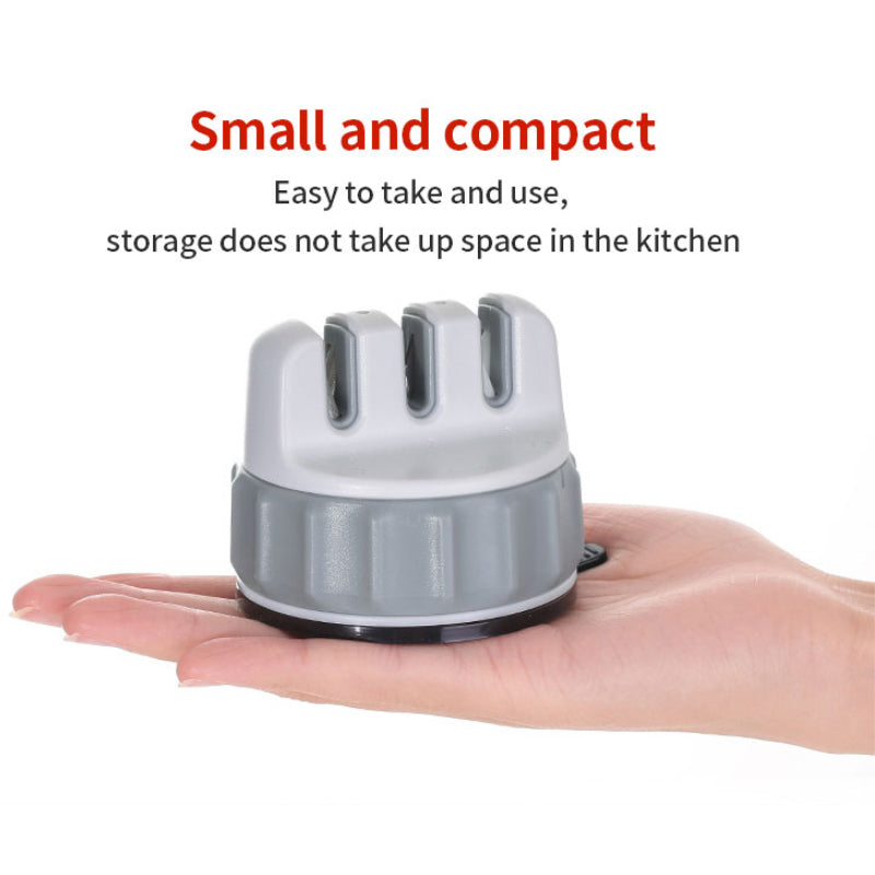 Mini Three-slot Suction Cup Sharpener