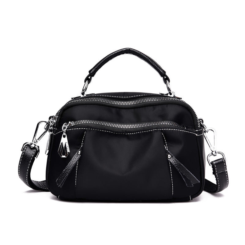 Multi Pockets Soft Leather Crossbody Shoulder Bag