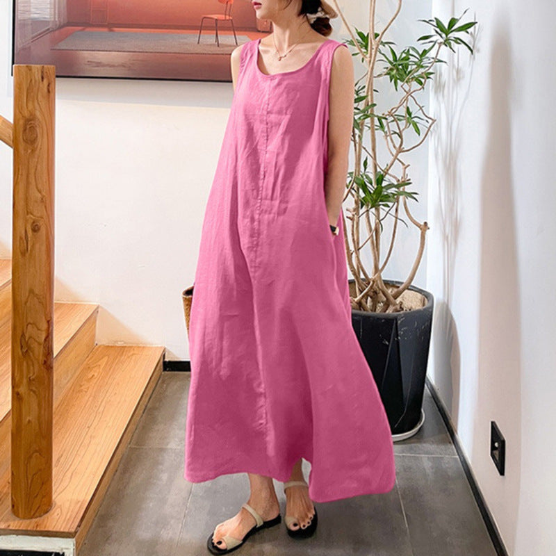 Tank Top Cotton and Linen Dress