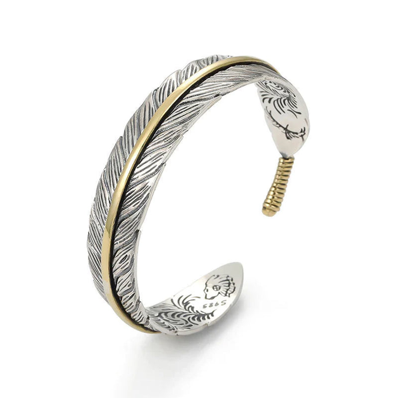 Vintage feather bracelet
