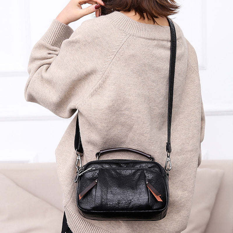 One-shoulder PU Messenger Bag