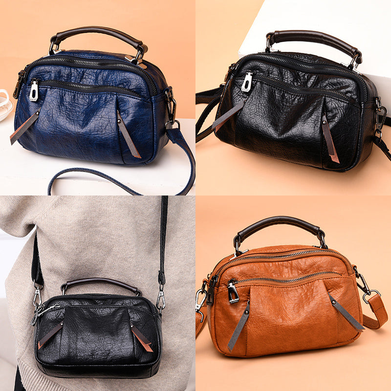 One-shoulder PU Messenger Bag