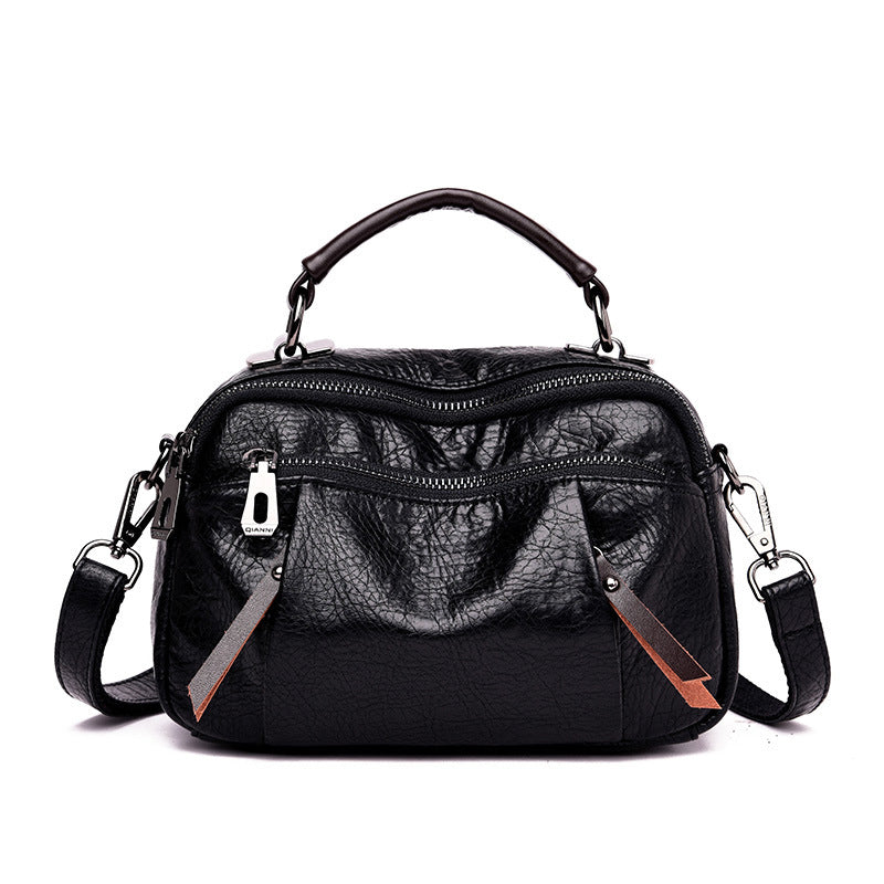 One-shoulder PU Messenger Bag