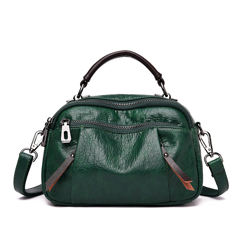 One-shoulder PU Messenger Bag