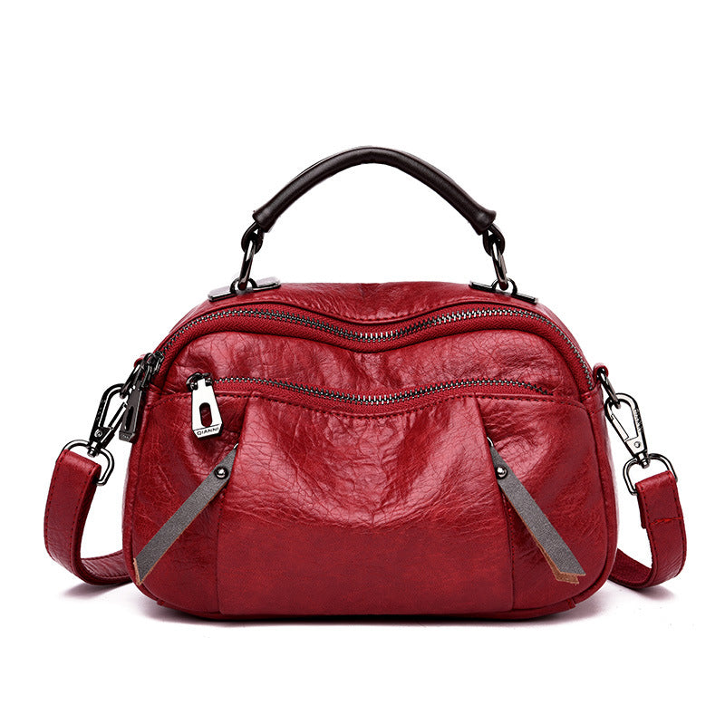One-shoulder PU Messenger Bag