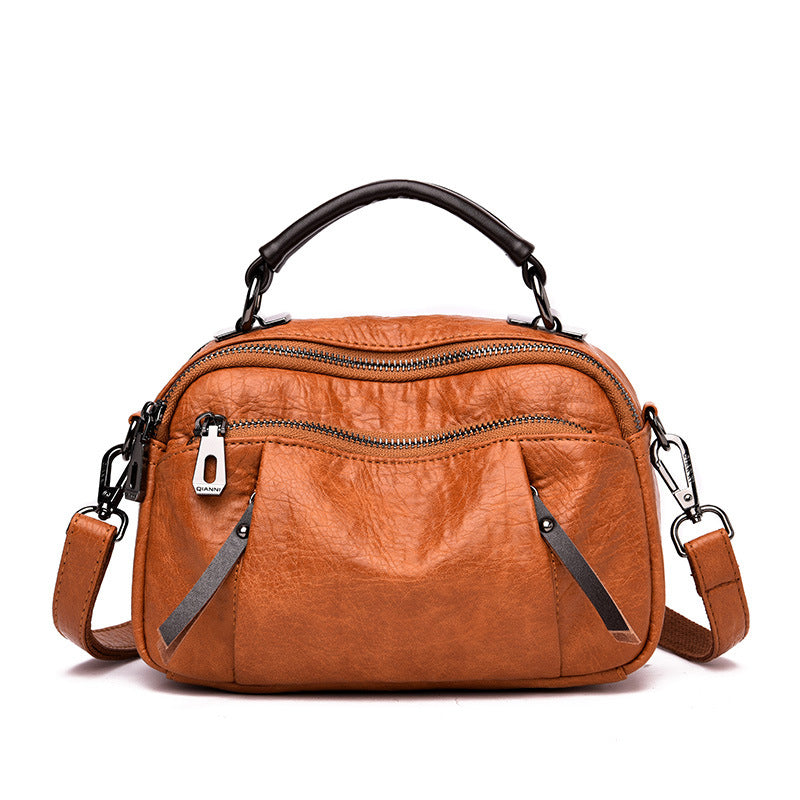 One-shoulder PU Messenger Bag