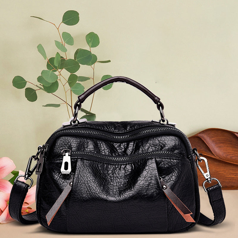 One-shoulder PU Messenger Bag