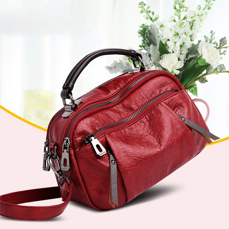 One-shoulder PU Messenger Bag