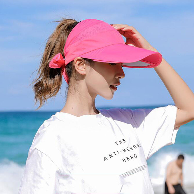 Outdoor Retractable Pull Plate Anti-Ultraviolet Hat
