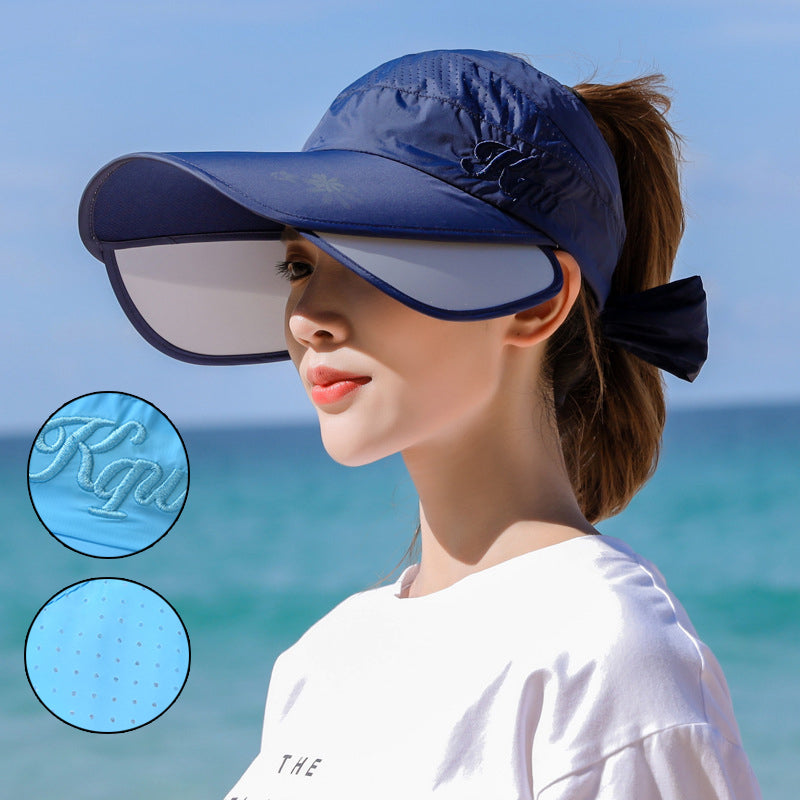 Outdoor Retractable Pull Plate Anti-Ultraviolet Hat