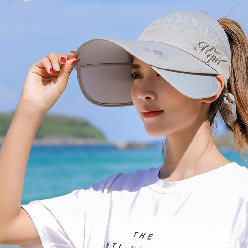 Outdoor Retractable Pull Plate Anti-Ultraviolet Hat