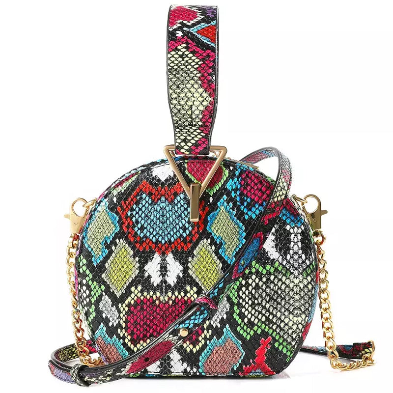 PU Snake Print Lady Bag