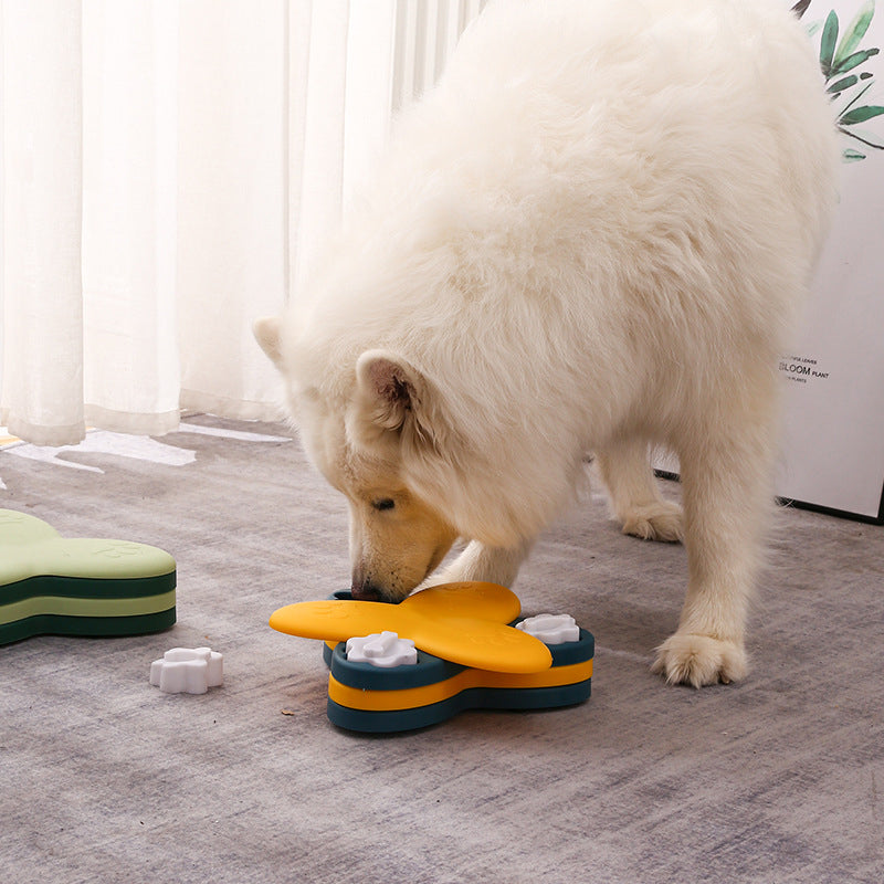 Pet Spinning Puzzle Slow Food Bowl