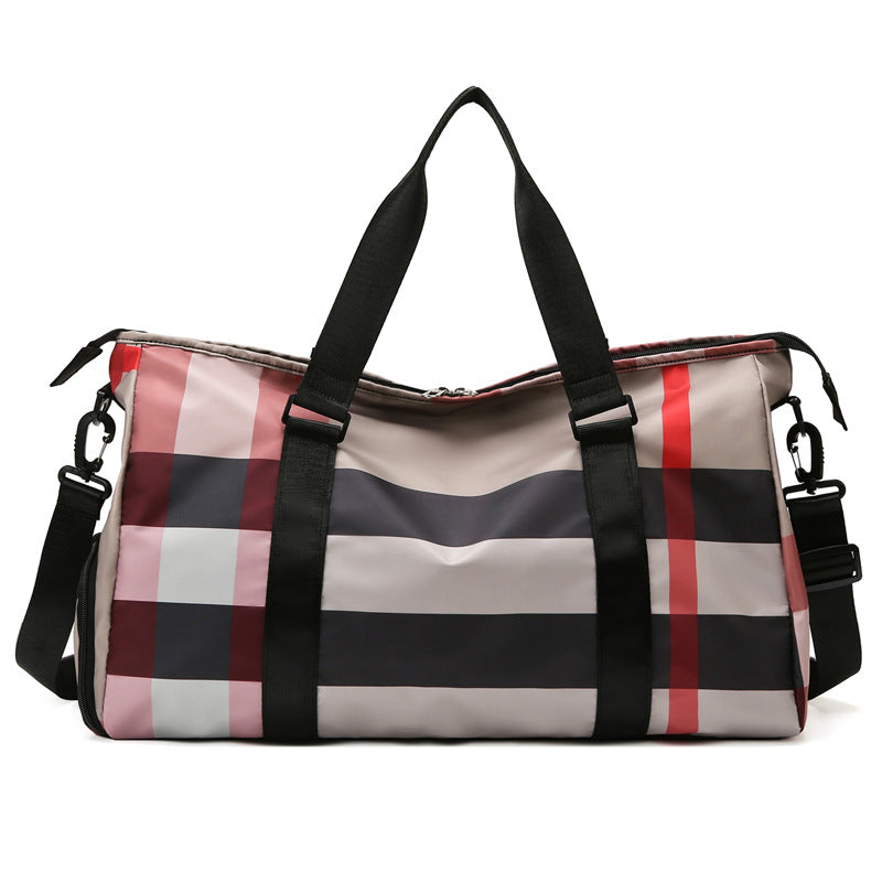 Plaid Multifunctional Travel Bag