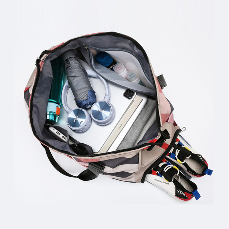 Plaid Multifunctional Travel Bag