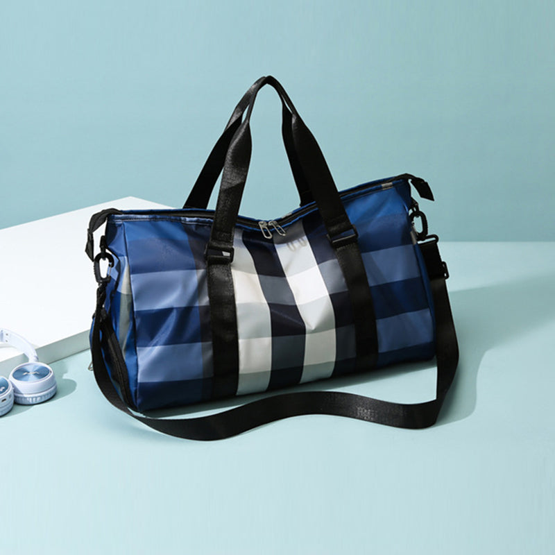 Plaid Multifunctional Travel Bag