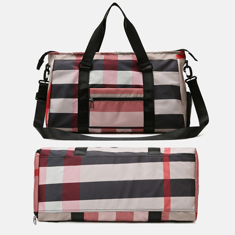 Plaid Multifunctional Travel Bag
