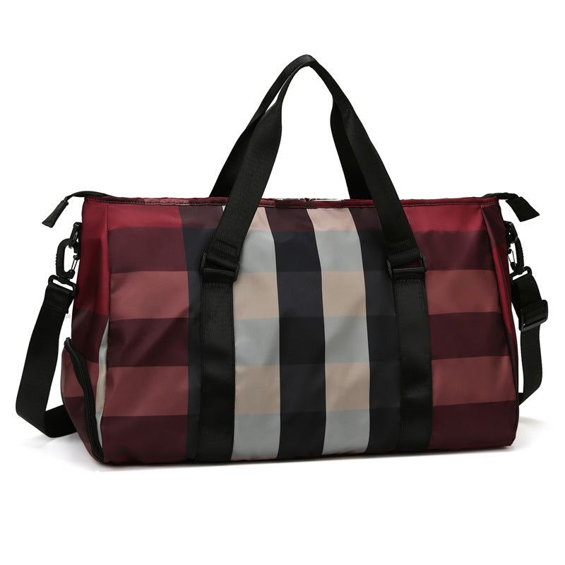 Plaid Multifunctional Travel Bag