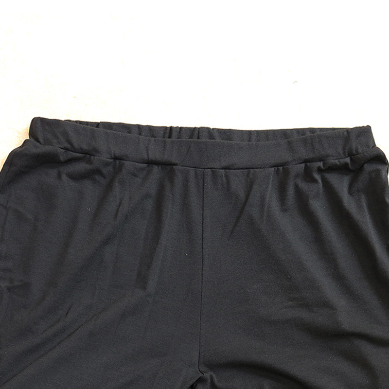 Plus Size Ruffled Hem Solid Color Top & Shorts