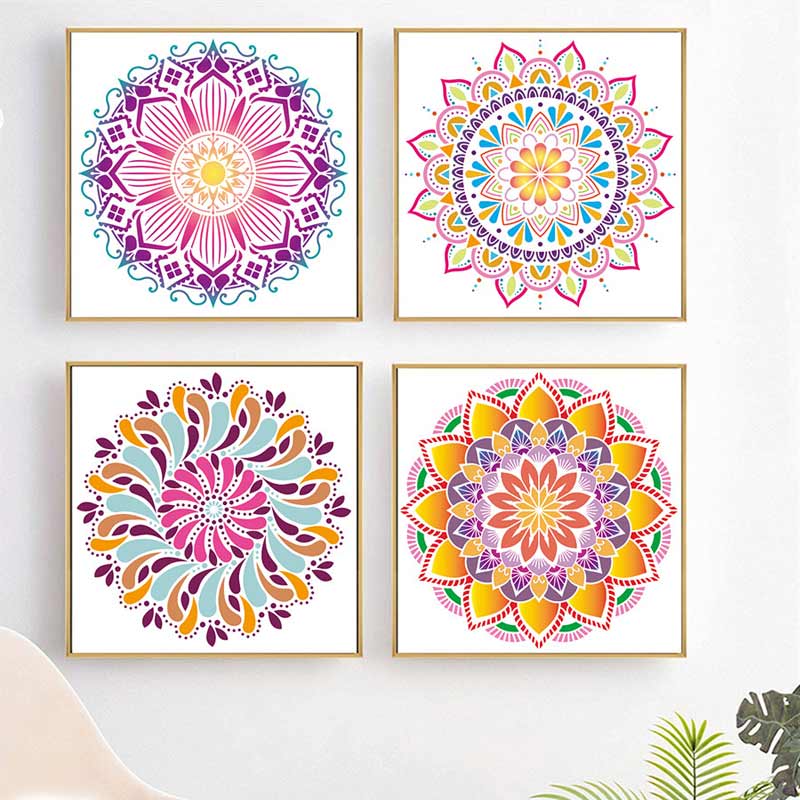 Prosperity Mandala Stencil