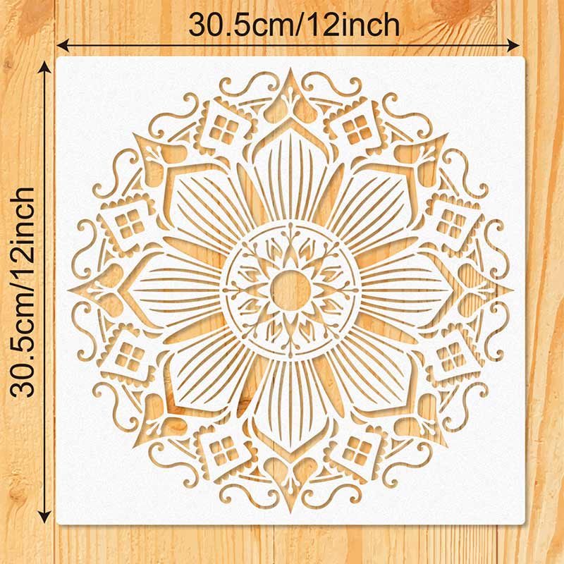 Prosperity Mandala Stencil