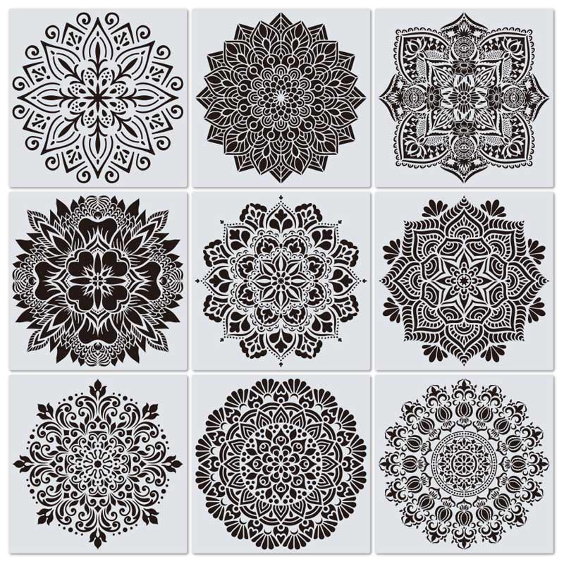Prosperity Mandala Stencil