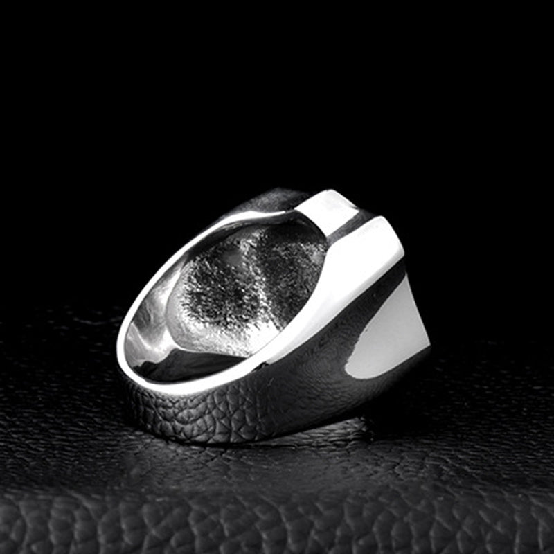 Route 66 Titanium Steel Retro Ring