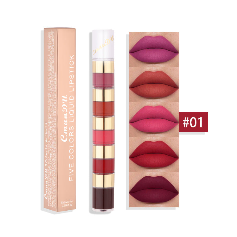 5 in 1 Matte Lipstick Set