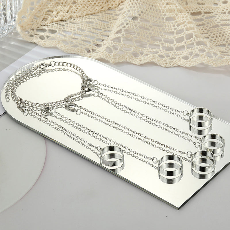 Silver Color Chain Bracelet