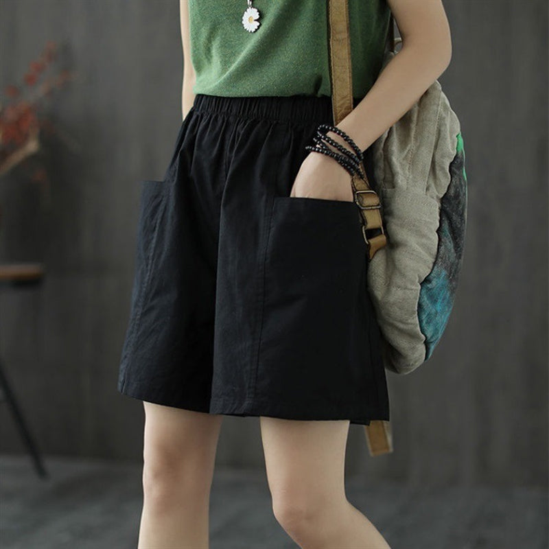Simple Linen Cotton Shorts
