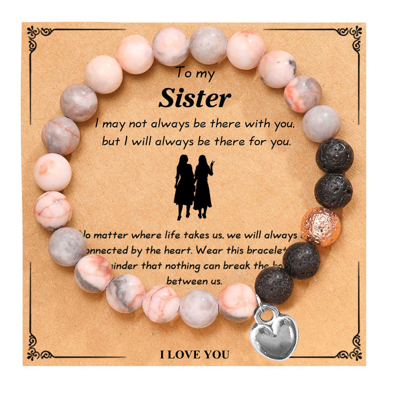 Pink Zebra Heart Charm Bracelet
