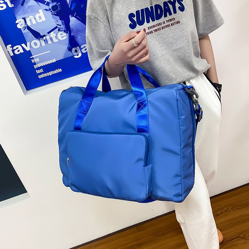 Solid Color Folding Travel Bag