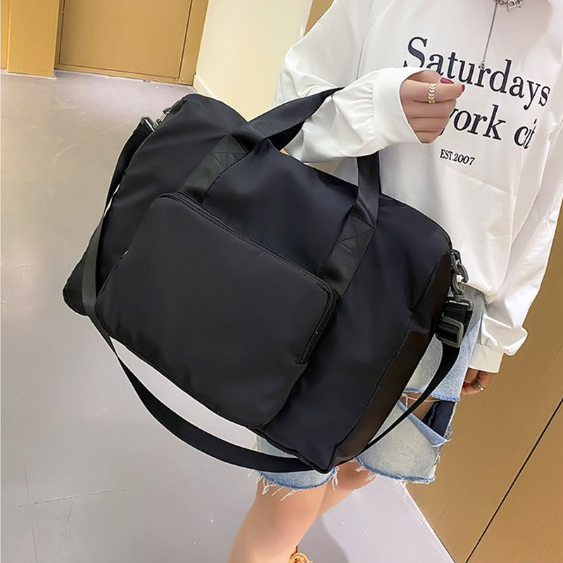 Solid Color Folding Travel Bag