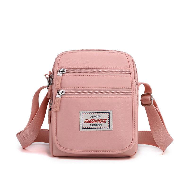 Solid Waterproof Lightweight Nylon Shoulder Bag
