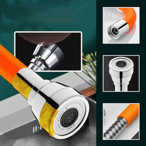 Splash Proof Faucet Head Extender