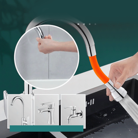 Splash Proof Faucet Head Extender