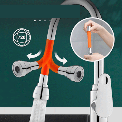 Splash Proof Faucet Head Extender
