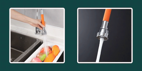 Splash Proof Faucet Head Extender