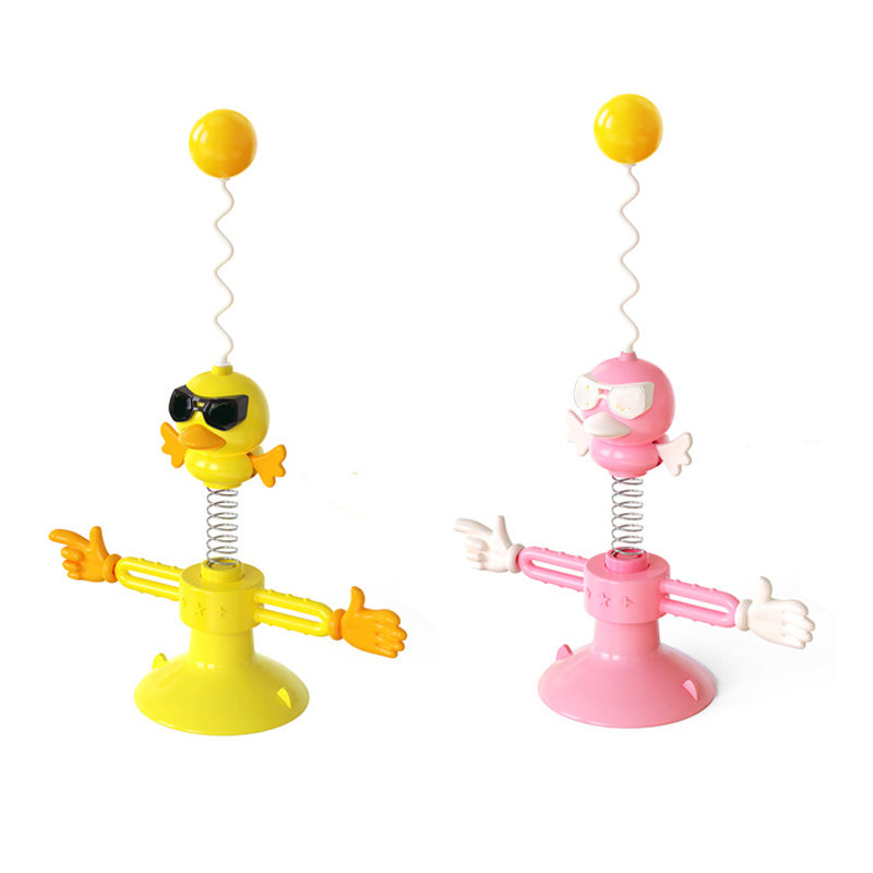 Spring Human Turn Cat Toy