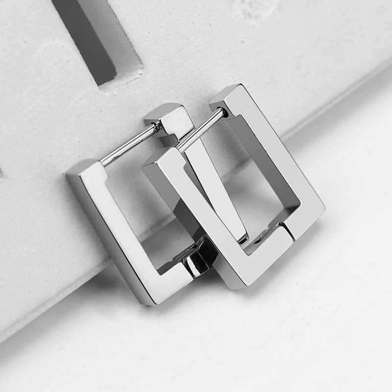 Stainless Steel Mini Geometric Earrings