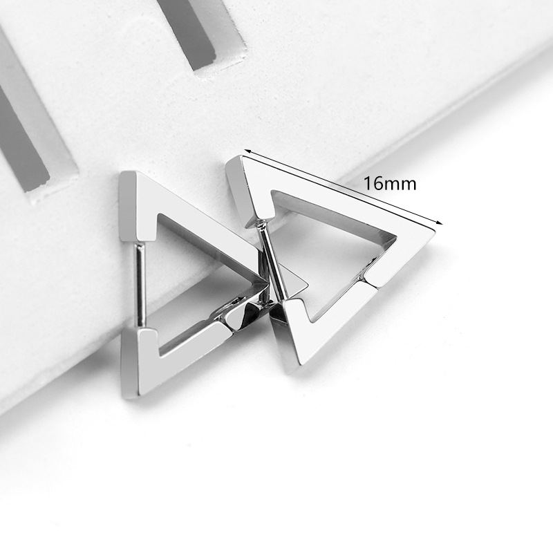 Stainless Steel Mini Geometric Earrings