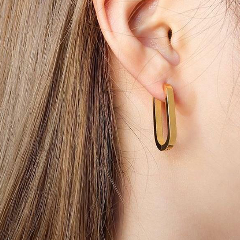 Stainless Steel Mini Geometric Earrings