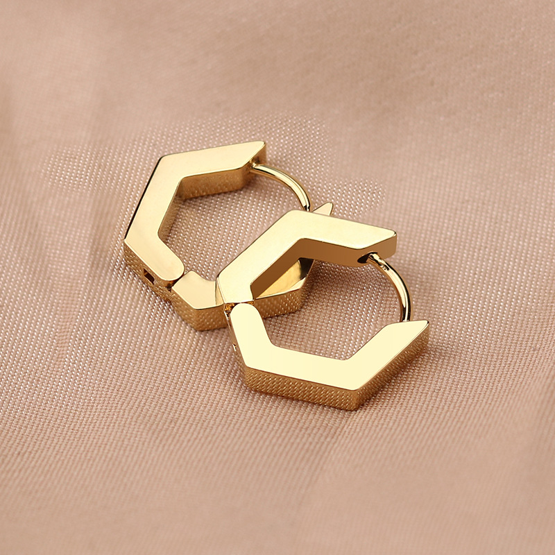 Stainless Steel Mini Geometric Earrings