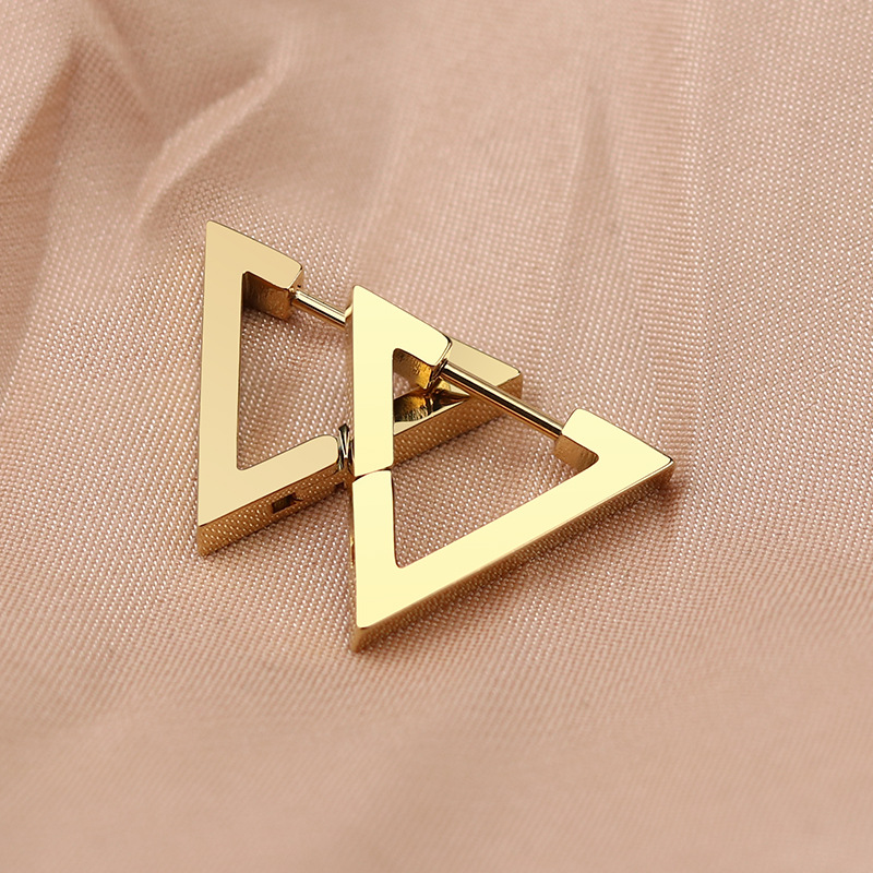 Stainless Steel Mini Geometric Earrings
