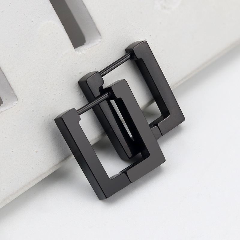 Stainless Steel Mini Geometric Earrings