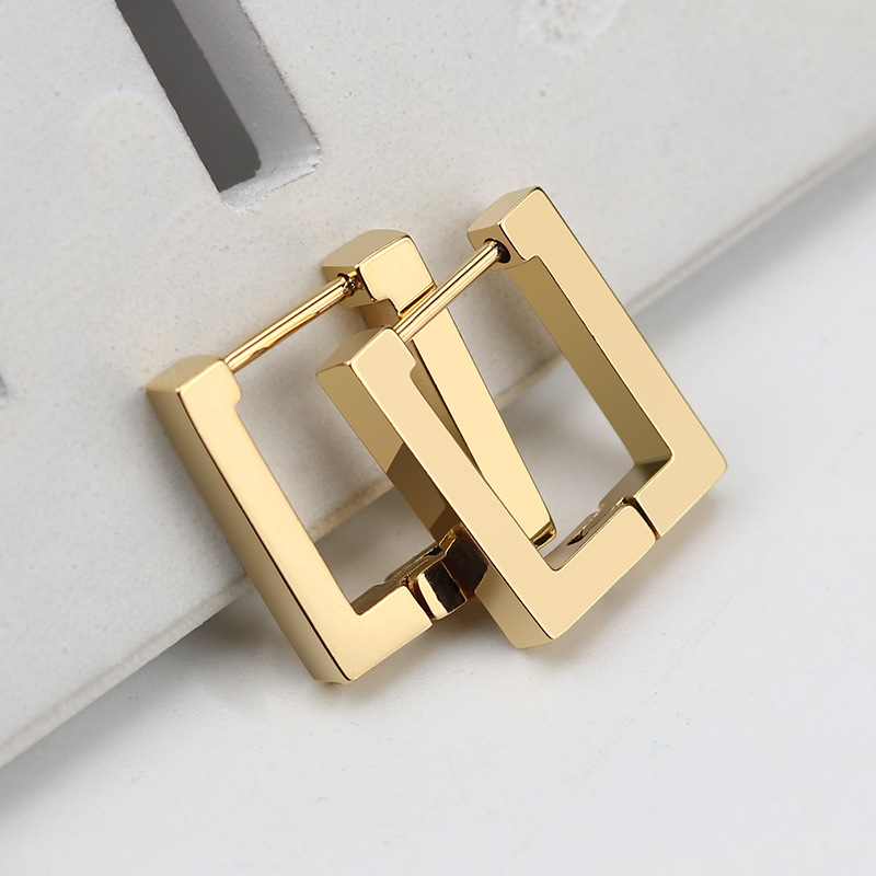 Stainless Steel Mini Geometric Earrings