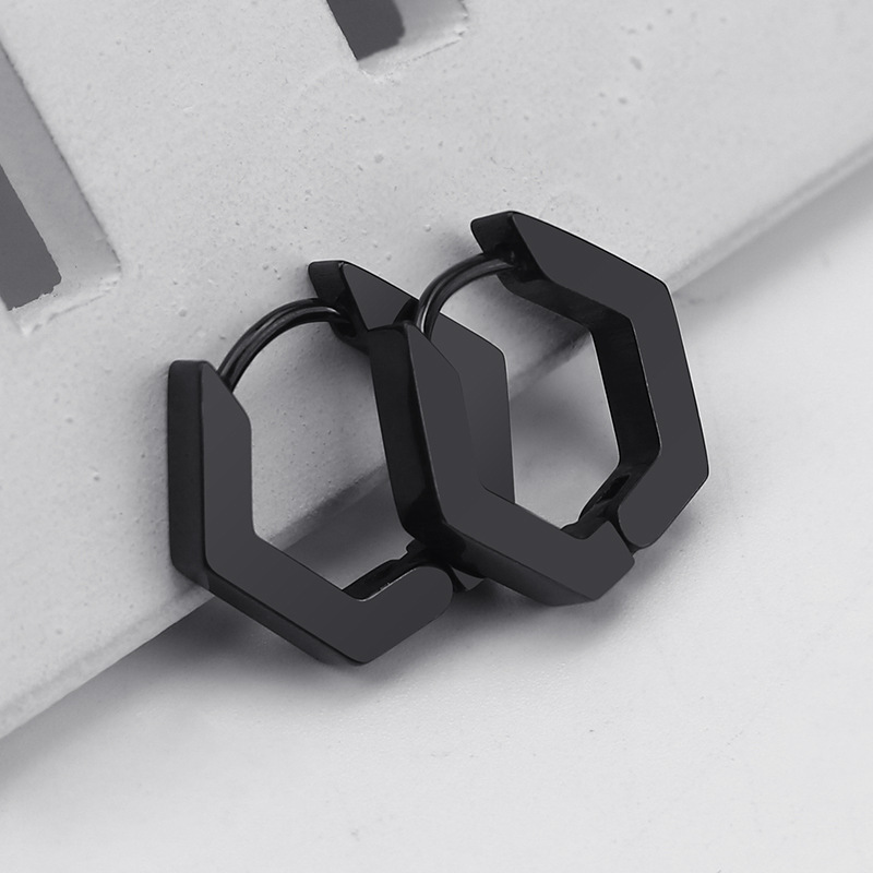 Stainless Steel Mini Geometric Earrings