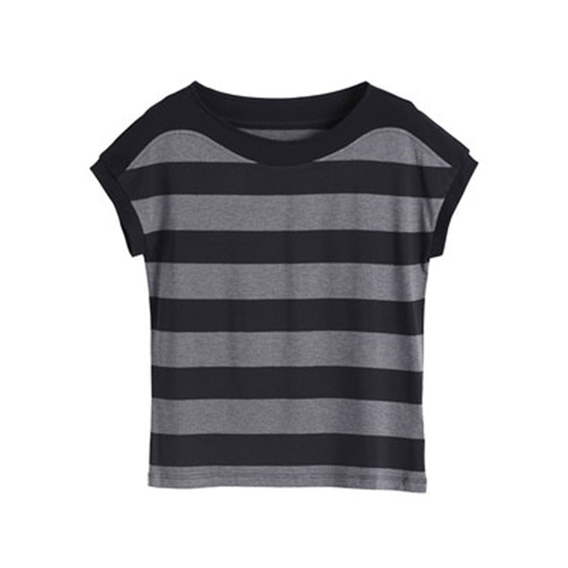 Striped Slimming Short Sleeve