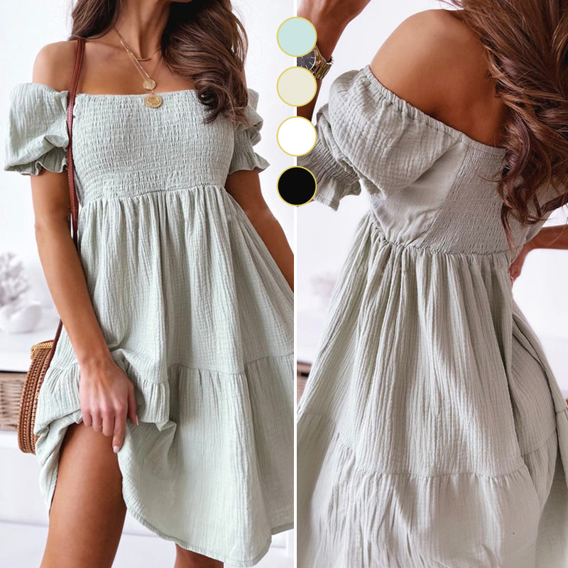 Summer Open-back Off-shoulder Long Dress